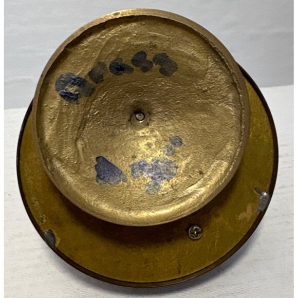 Vintage Brass Unicorn Figurine With Round Base 5" Tall Plays Beethoven Fur Elise - Picture 6 of 7